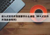 嵌入式軟件開發(fā)需要學什么課程（嵌入式軟件開發(fā)前景如何）