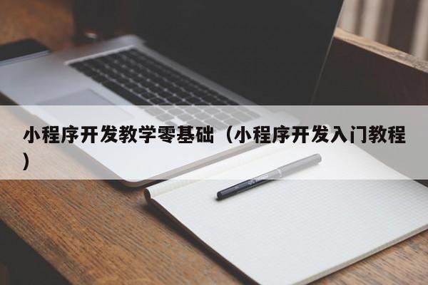 小程序開發(fā)教學零基礎(chǔ)(小程序開發(fā)入門教程)